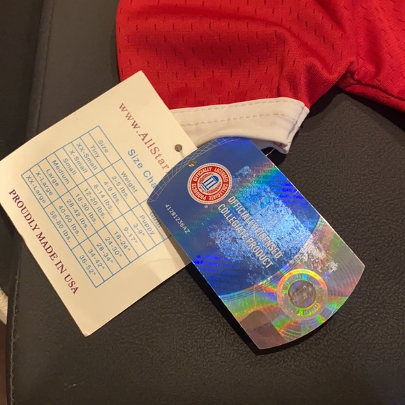 2/$20 University of Oklahoma OU Sooners Athletic Dimple Mesh Dog Jersey - NWT - Picture 6 of 9